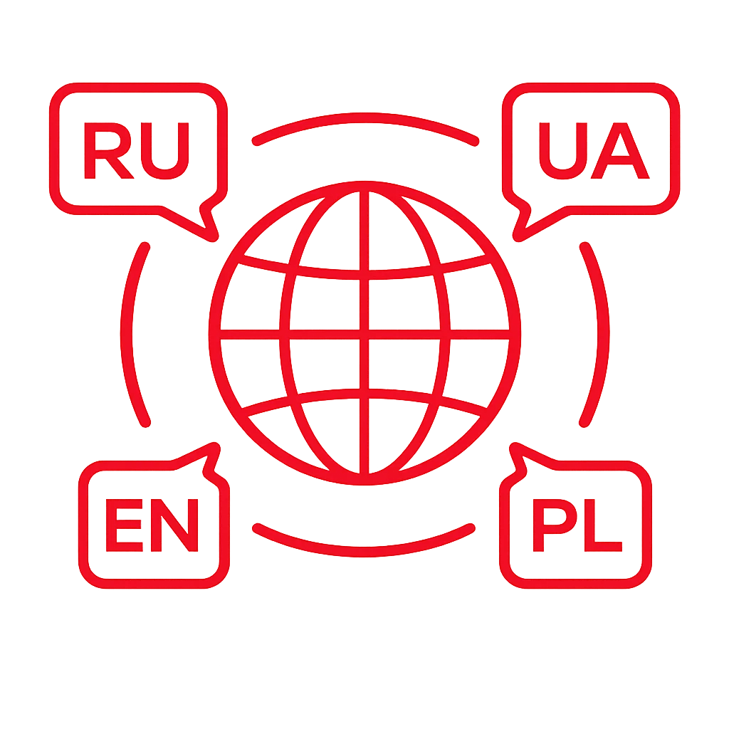 Accountancy services in Russian, English, Polish and Ukrainian